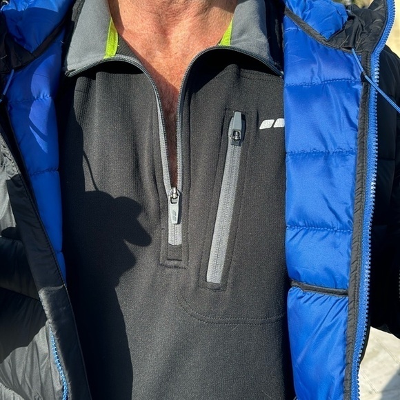 Columbia 🎉HP🎉🎆Sale🎆black and blue hooded insulated jacket - Picture 7 of 12